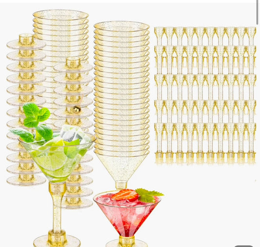 Plastic Martini Glass Cups